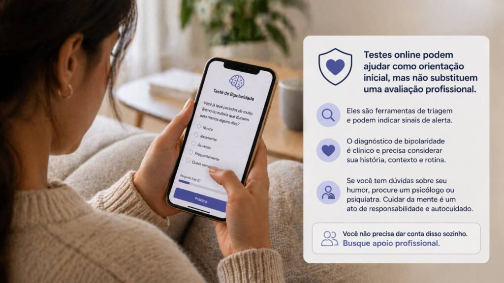 Testes de Bipolaridade Online: orientação inicial ou risco de autodiagnóstico?