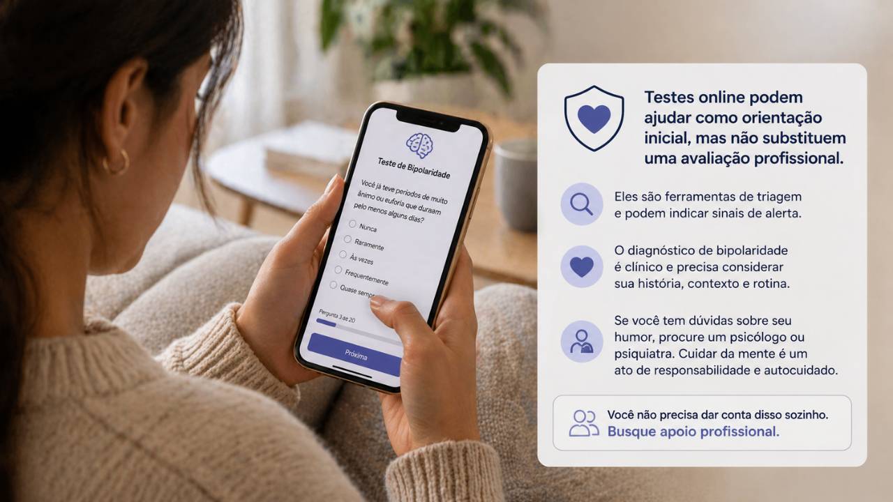 Testes de Bipolaridade Online: orientação inicial ou risco de autodiagnóstico?